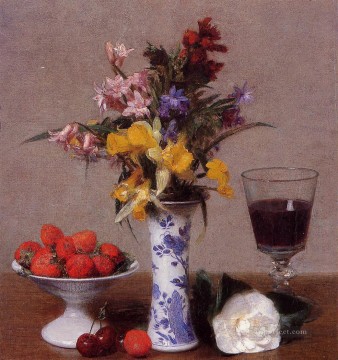 The Bethrothal Still Life flower painter Henri Fantin Latour Oil Paintings